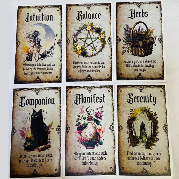 Wise Witch Oracle Card Deck | Green Witch Creations