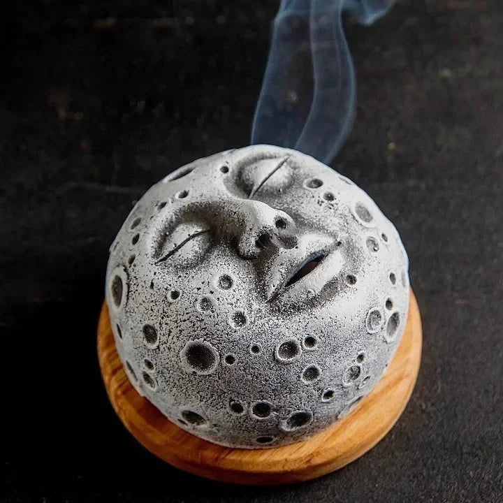 Moon Face Incense Burner | Green Witch Creations