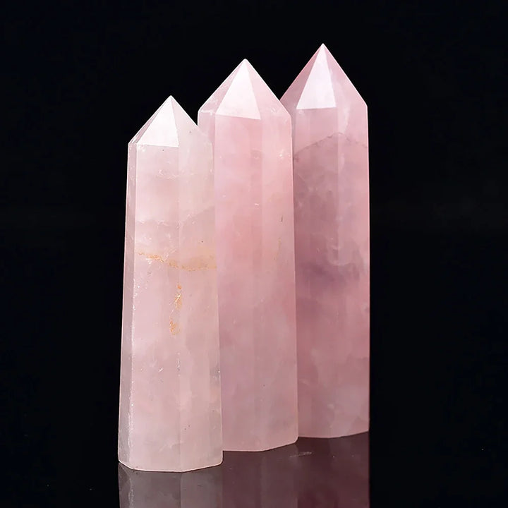 Rose Quartz Crystal Obelisk Towers | Green Witch Creations