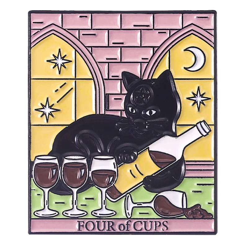 Black Cat Tarot Card Pins For Sale Online