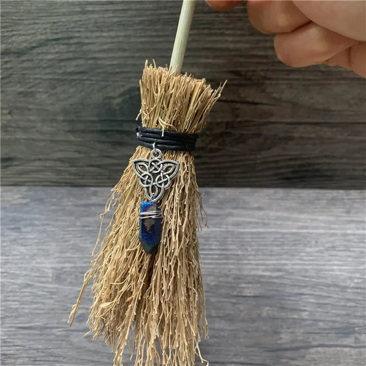 Mini Crystal Charm Broom For Sale | Green Witch Creations