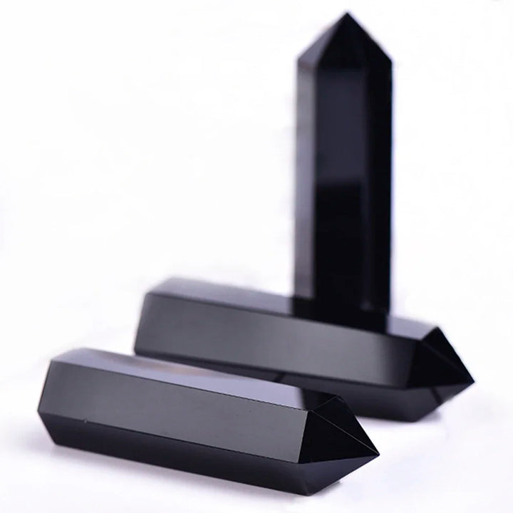 Obsidian Crystal Obelisk Towers | Green Witch Creations