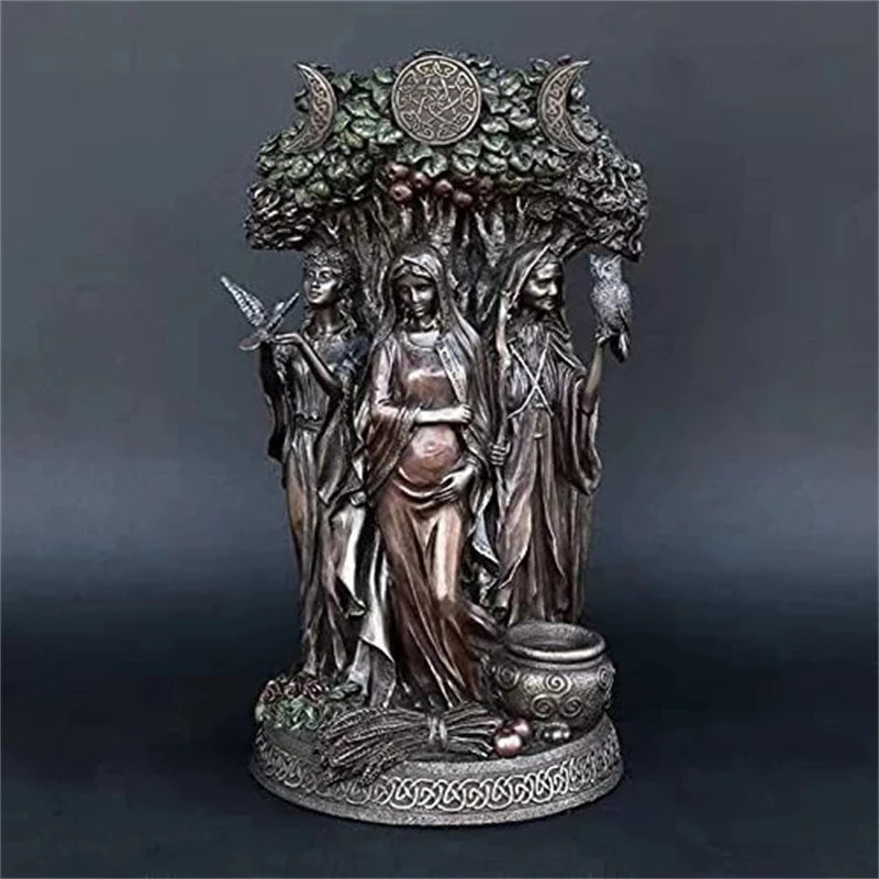 Maiden, Mother, & Crone Statue | Green Witch Creations