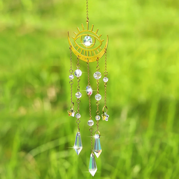 Moon Phase Crystal Sun Catcher | Green Witch Creations