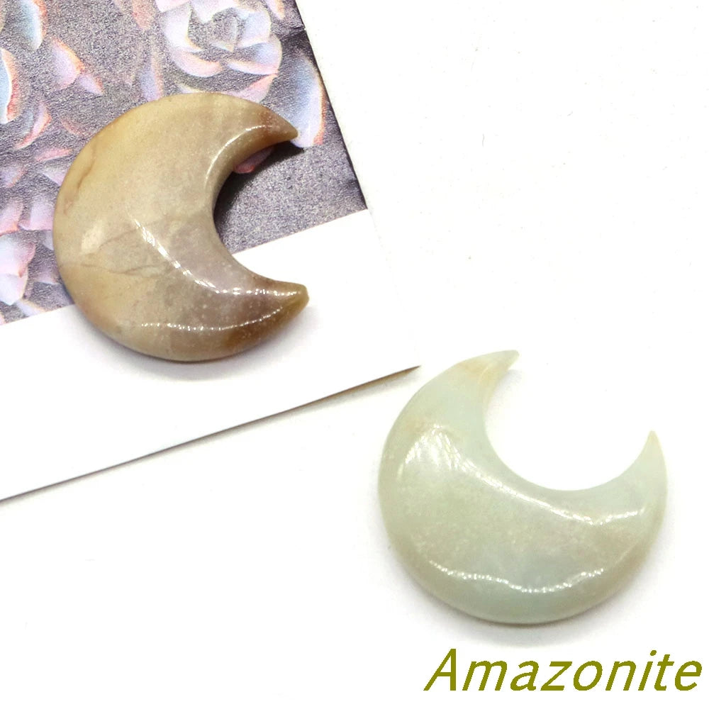 Amazonite Crystal Moons | Green Witch Creations