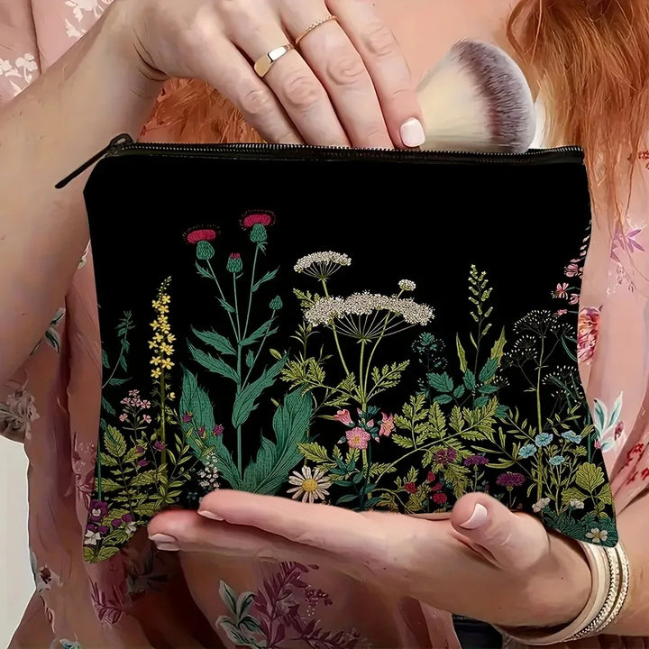 Green Witch Moon Phase Makeup Bag