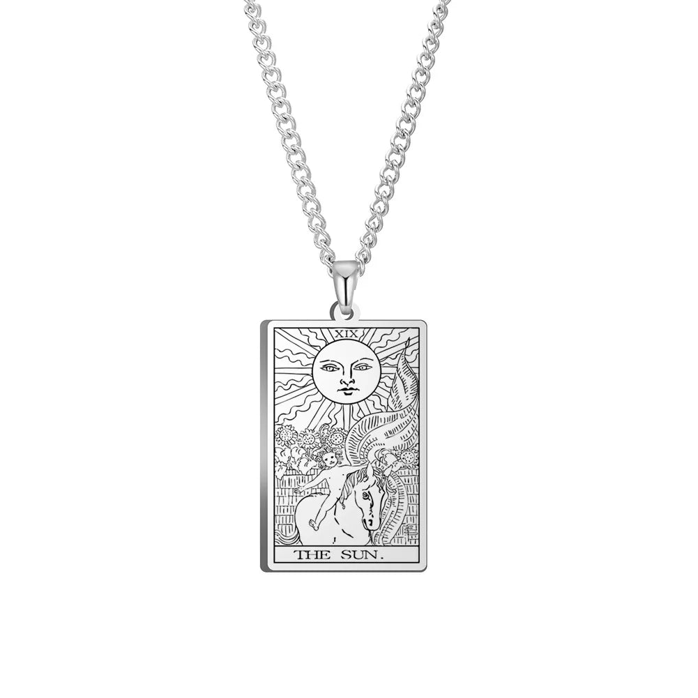 The Sun Tarot Card Necklaces | Green Witch Creations