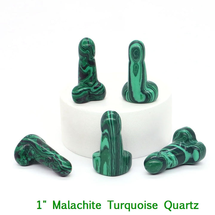 Malachite Crystal Penis