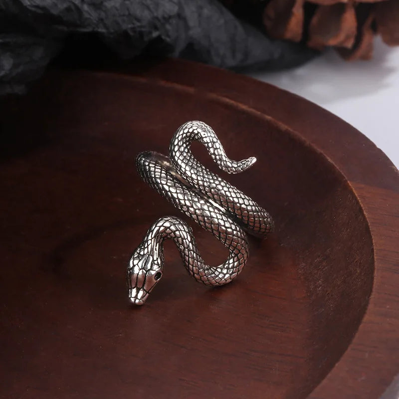 925 Sterling Silver Snake Ring | Green Witch Creations