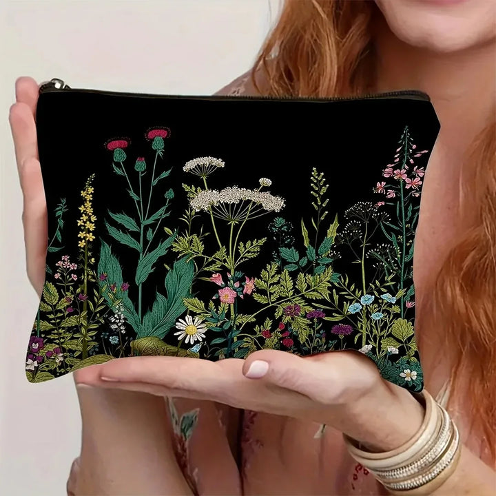 Green Witch Moon Phase Makeup Bag