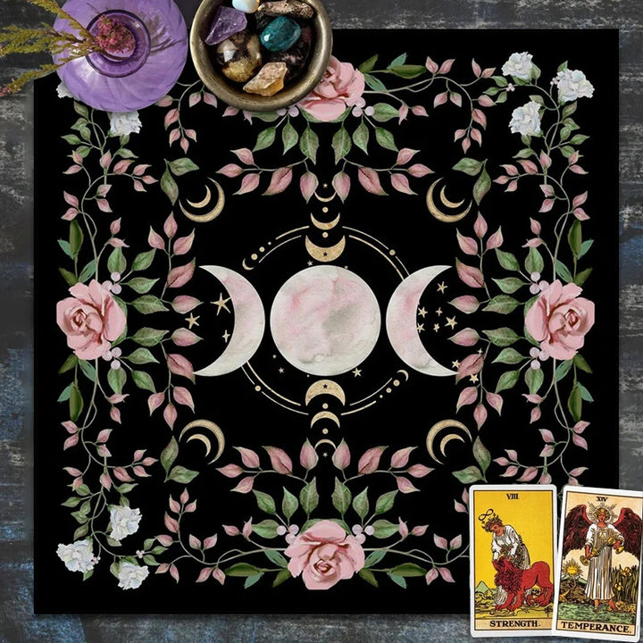 Cottagecore Triple Moon Altar Cloth For Sale Online