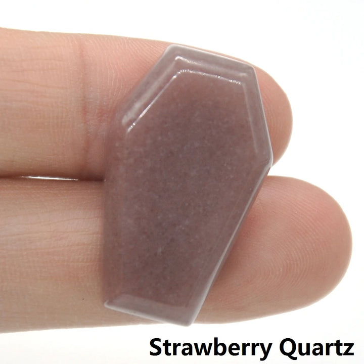 Strawberry Quartz Crystal Stone Coffins | Green Witch Creations