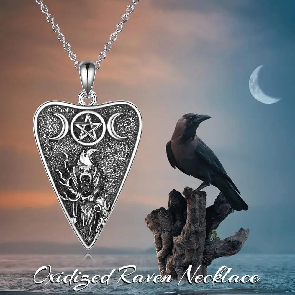 Raven Moon Pentacle Necklace