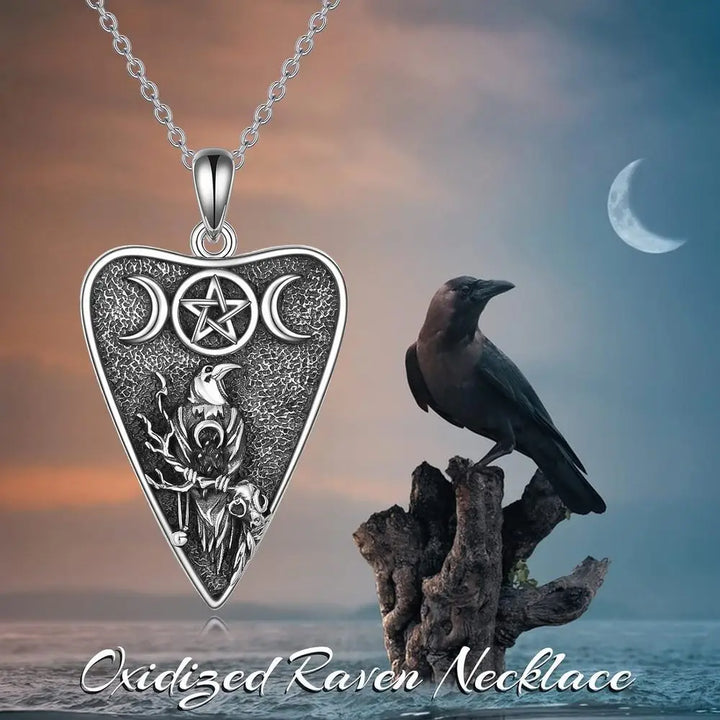 Raven Moon Pentacle Necklace