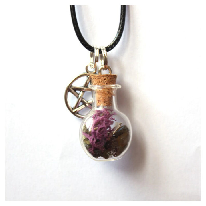 Witch Herb Protection Bottle Necklace | Green Witch Creations