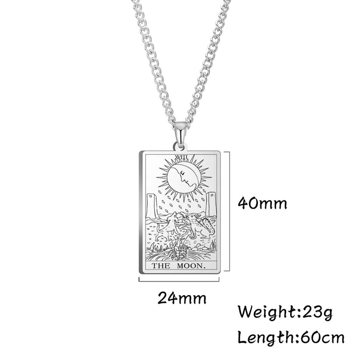 The Moon Tarot Card Necklaces | Green Witch Creations