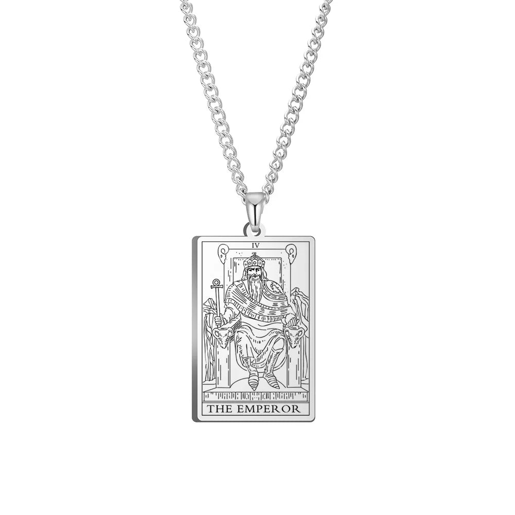 The Emperor Tarot Card Necklaces | Green Witch Creations