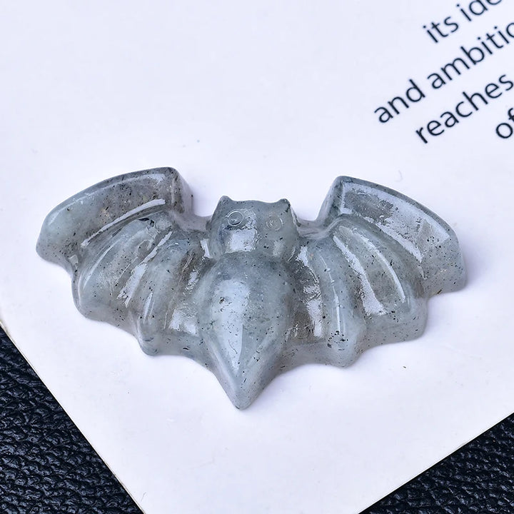 Labradorite Crystal Bats | Green Witch Creations