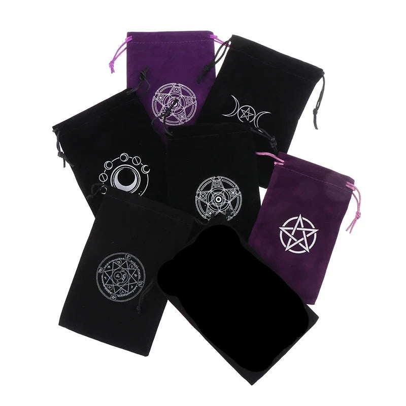 Velvet Print Tarot Card Bags | Green Witch Creations