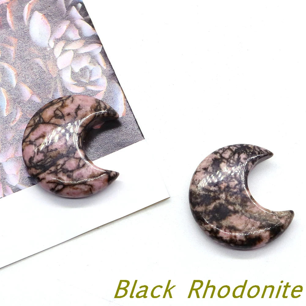 Rhodonite Crystal Moons | Green Witch Creations