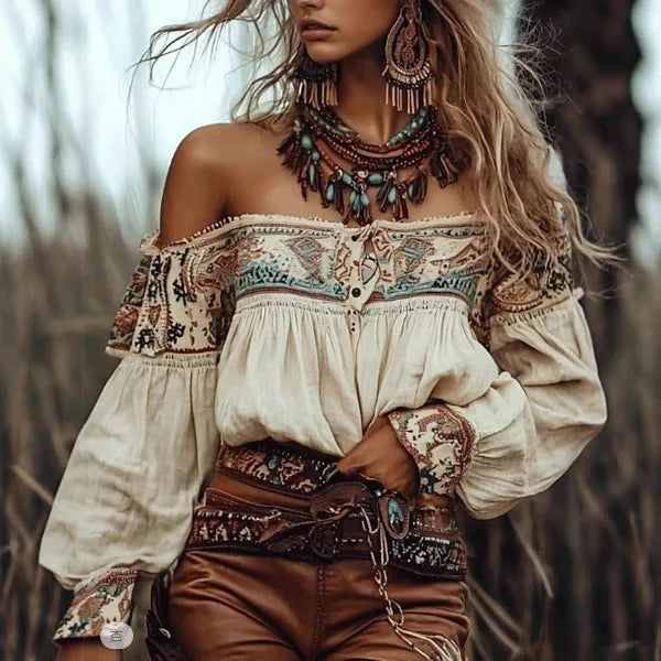 Western Cowgirl Long Sleeve Shirt