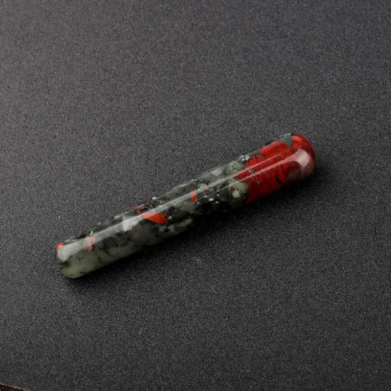 Bloodstone Crystal Massage Wand Stick