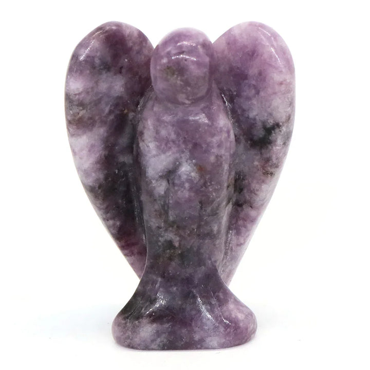 Lepidolite Crystal Angel Figurines | Green Witch Creations