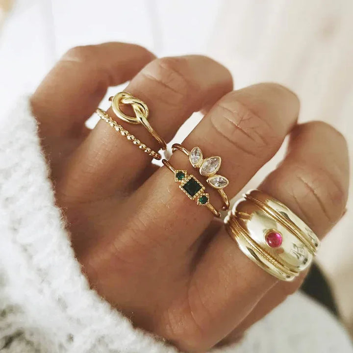 Bohemian Gypsy Witch Fashion Trendy Ring Sets | Green Witch Creations