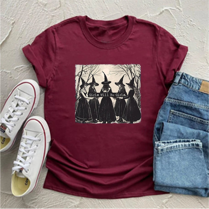 Girls Will Be Girls Witch T-Shirt For Sale Online | Green Witch Creations