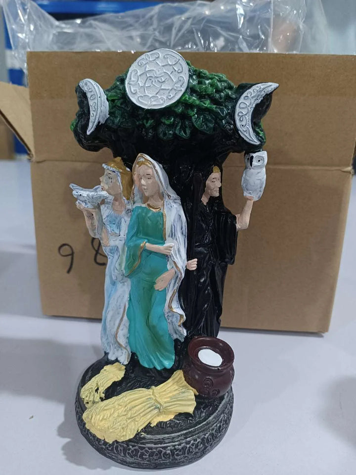 Maiden, Mother, & Crone Statue | Green Witch Creations