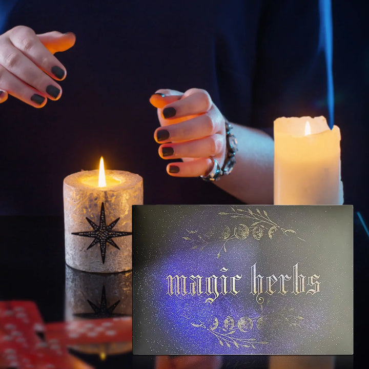 Magic Herbs Witchcraft Kit For Sale with 30 Herbs & Teaspoon | Green Witch Creations