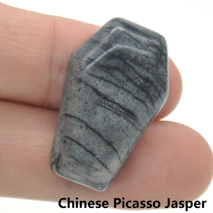 Chinese Picasso Jasper Crystal Stone Coffins | Green Witch Creations