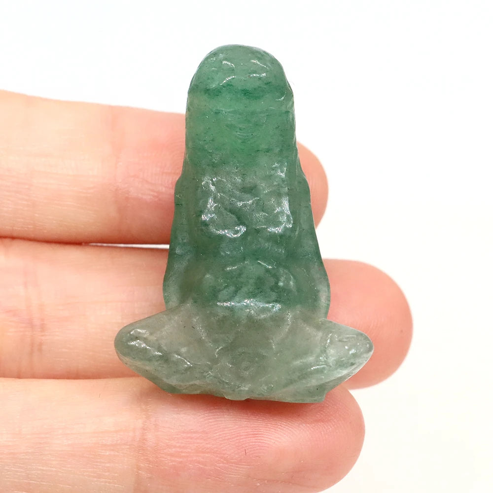 Green Aventurine Crystal Goddess Mother Earth Figurines | Green Witch Creations