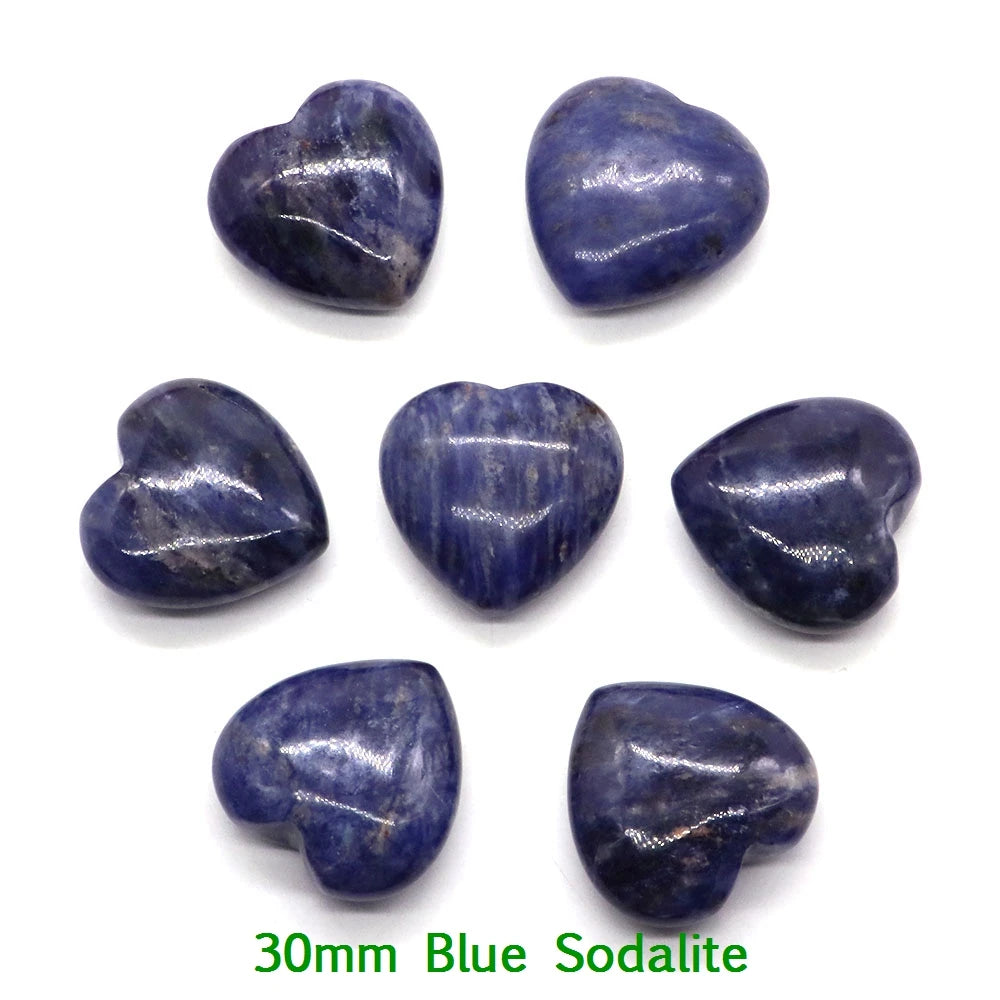 Sodalite Heart Shaped Crystals For Sale