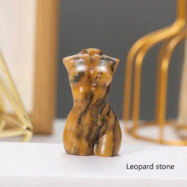 Leopard Stone Crystal Female Body Figurines | Green Witch Creations