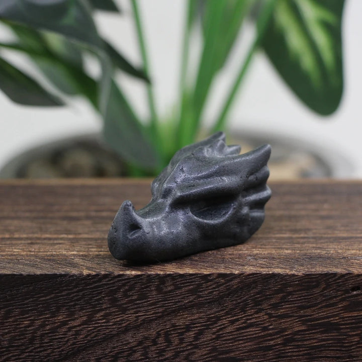 Obsidian Crystal Dragon Heads | Green Witch Creations