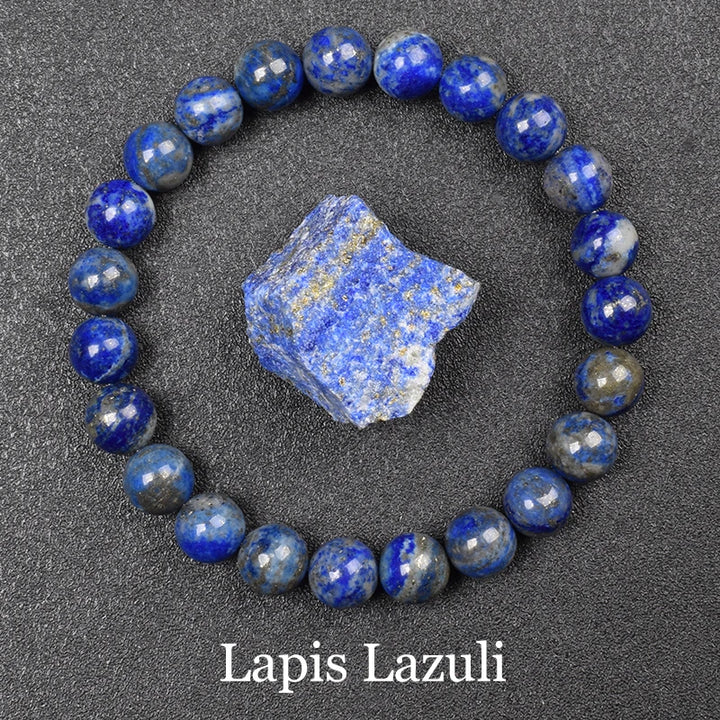 Lapis Lazuli 8mm Crystal Stone Bead Bracelets | Green Witch Creations