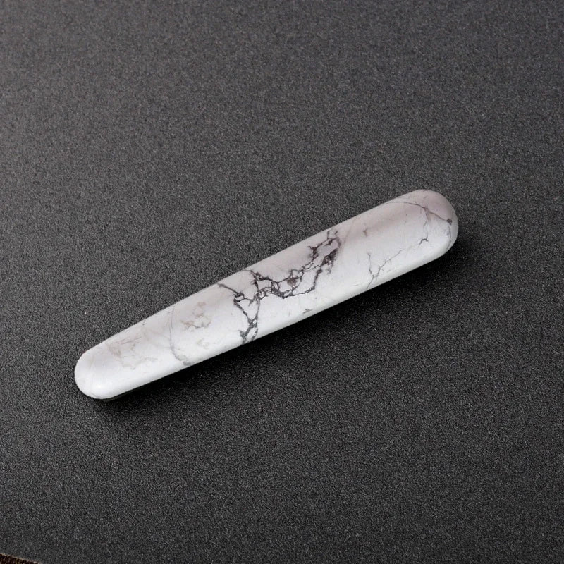 White Howlite Crystal Massage Wand Stick