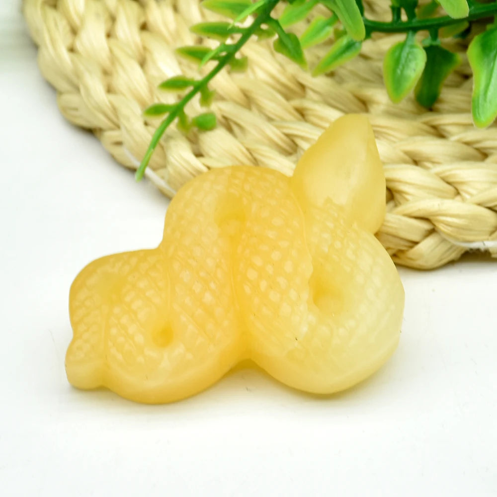 Yellow Aventurine Crystal Snake Figurine | Green Witch Creations