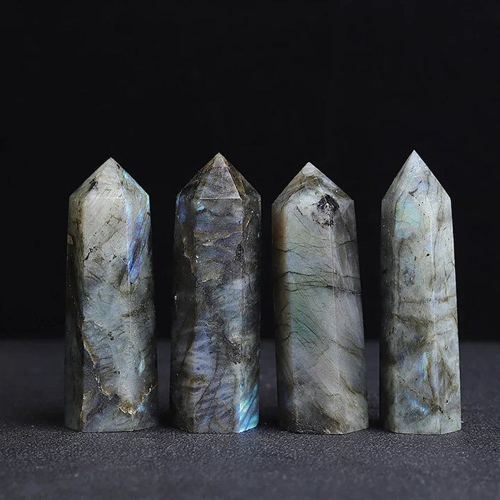 Labradorite Crystal Obelisk Towers | Green Witch Creations