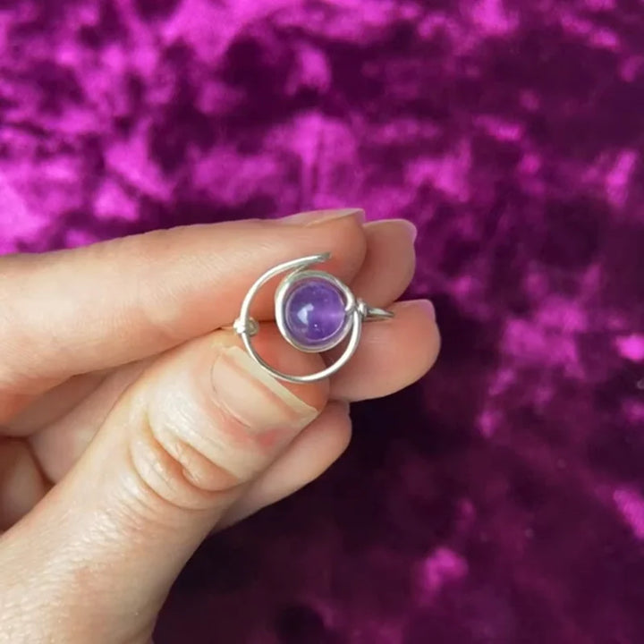 Wire Wrap Sun & Moon Rings For Sale | Green Witch Creations