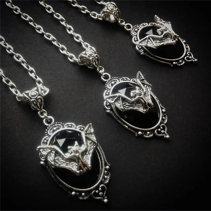 Bat Cameo Necklace | Green Witch Creations