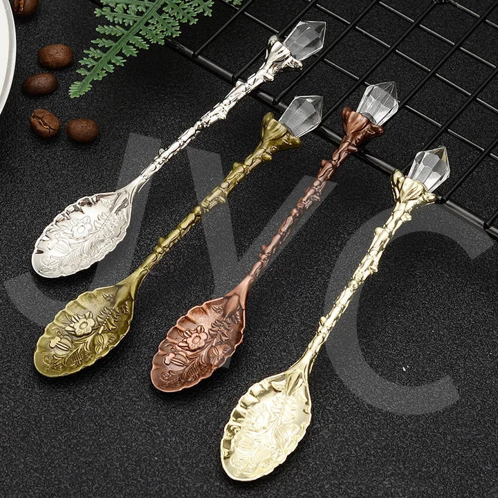 Clear Quartz Crystal Tea Spoons | Green Witch Creations