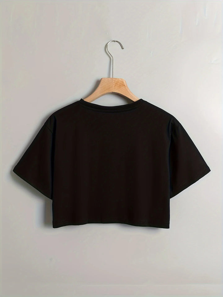 Celestial Crop Top Tee