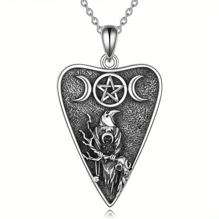 Buy Raven Triple Moon Pentacle Planchette Necklace