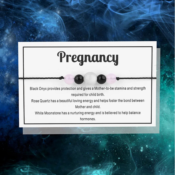 Pregnancy Healing Stone Bead Line Bracelets For Sale | Green Witch Creations
