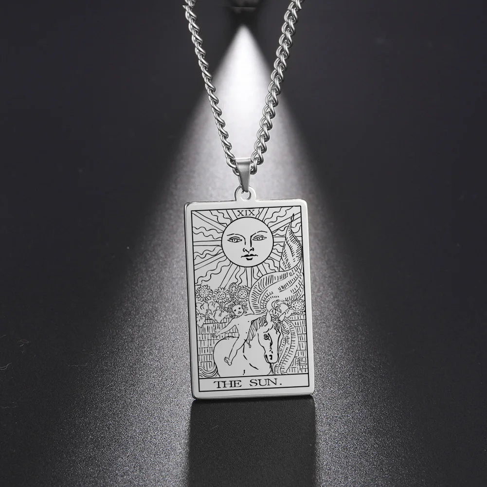 The Sun Tarot Card Necklaces | Green Witch Creations