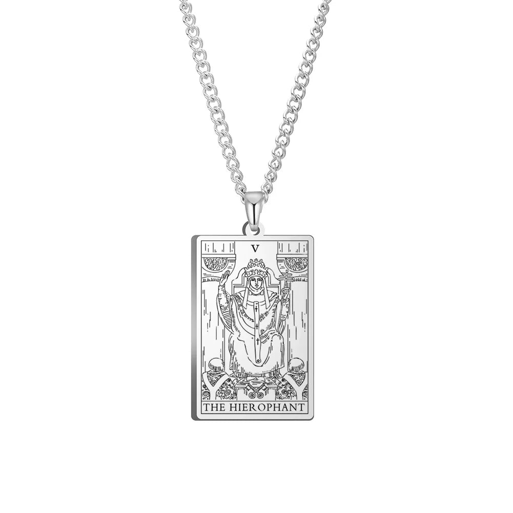 The Hierophant Tarot Card Necklaces | Green Witch Creations