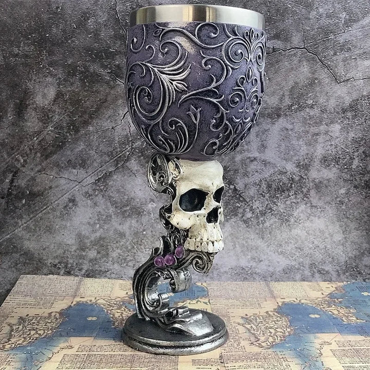 Skull Witchy Goblet Design Chalices For Sale | Green Witch Creations