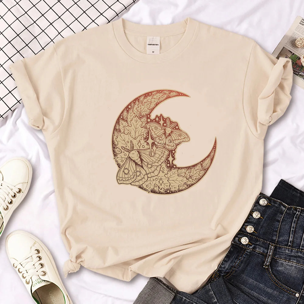 Moth Moon T-Shirt | Green Witch Creations